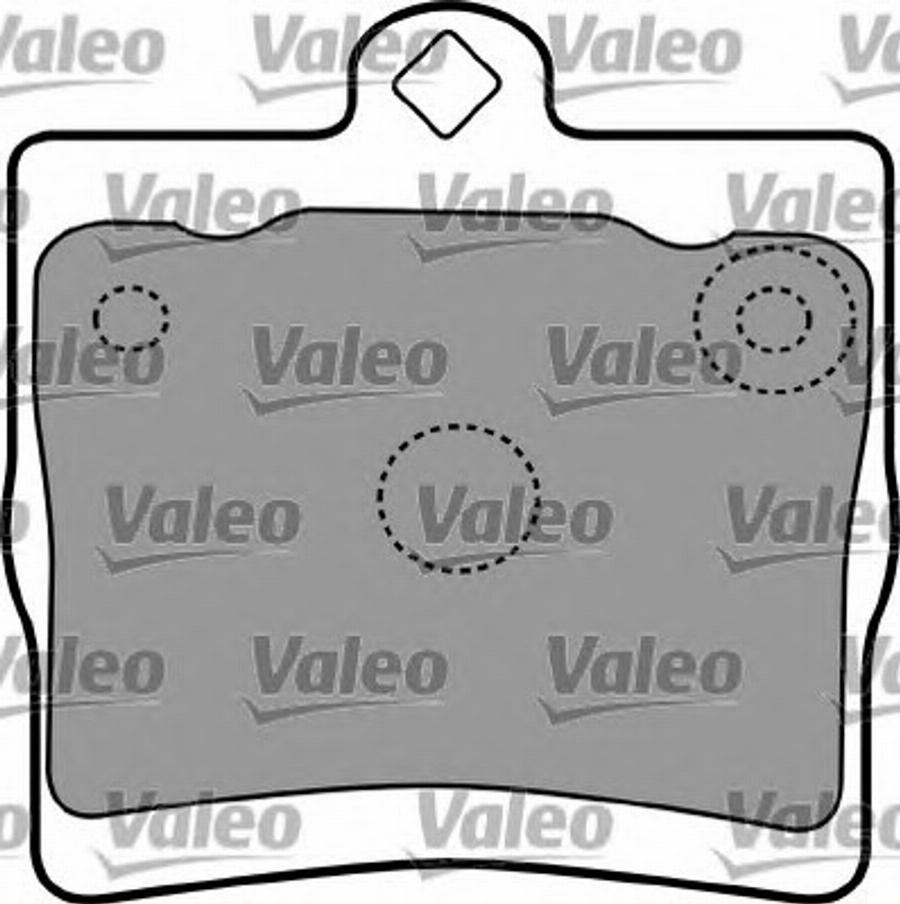 Valeo 597337 - Kit de plaquettes de frein, frein à disque cwaw.fr