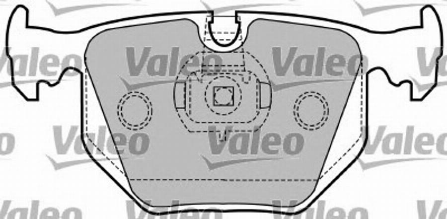 Valeo 597323 - Kit de plaquettes de frein, frein à disque cwaw.fr