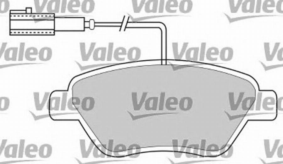 Valeo 597370 - Kit de plaquettes de frein, frein à disque cwaw.fr