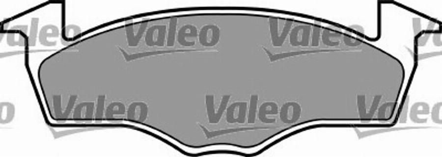 Valeo 597242 - Kit de plaquettes de frein, frein à disque cwaw.fr