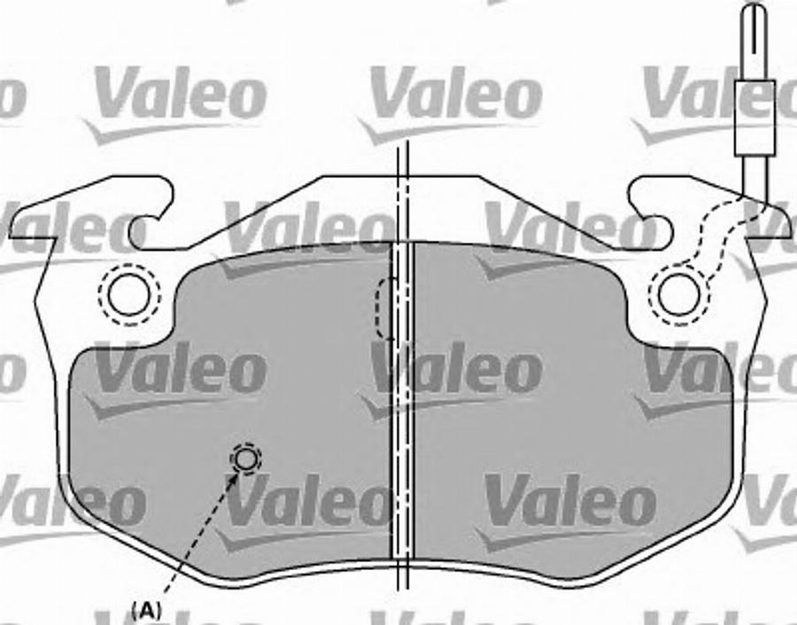 Valeo 597258 - Kit de plaquettes de frein, frein à disque cwaw.fr