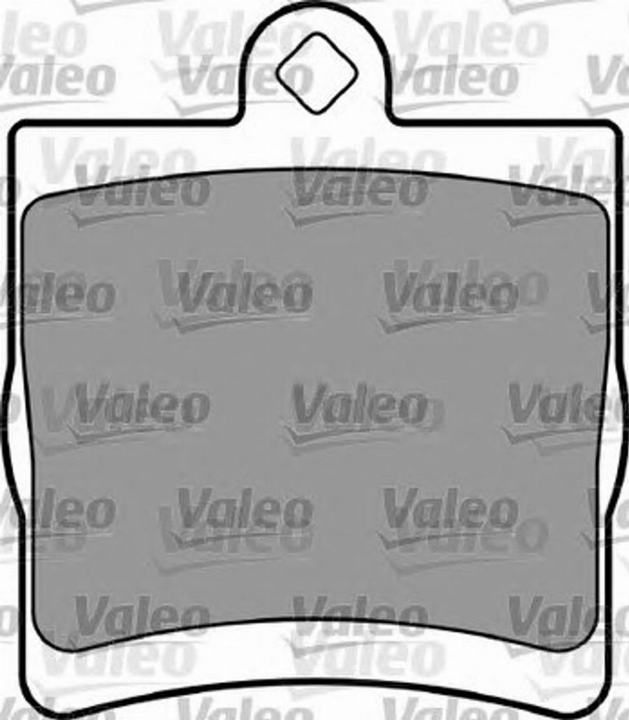 Valeo 597268 - Kit de plaquettes de frein, frein à disque cwaw.fr