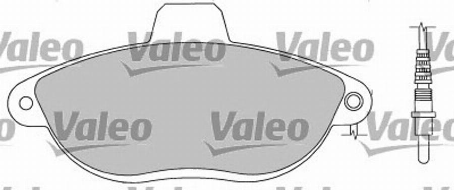 Valeo 597219 - Kit de plaquettes de frein, frein à disque cwaw.fr