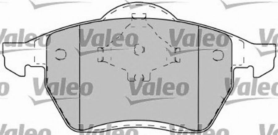 Valeo 597260 - Kit de plaquettes de frein, frein à disque cwaw.fr