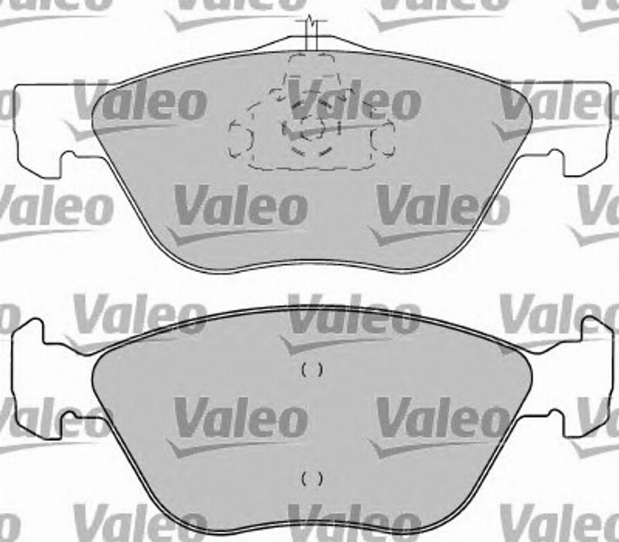 Valeo 597217 - Kit de plaquettes de frein, frein à disque cwaw.fr