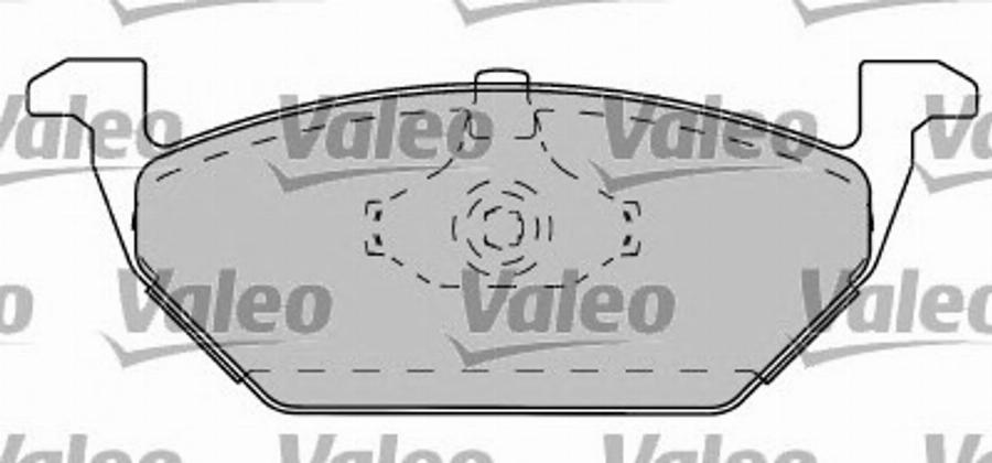 Valeo 597282 - Kit de plaquettes de frein, frein à disque cwaw.fr