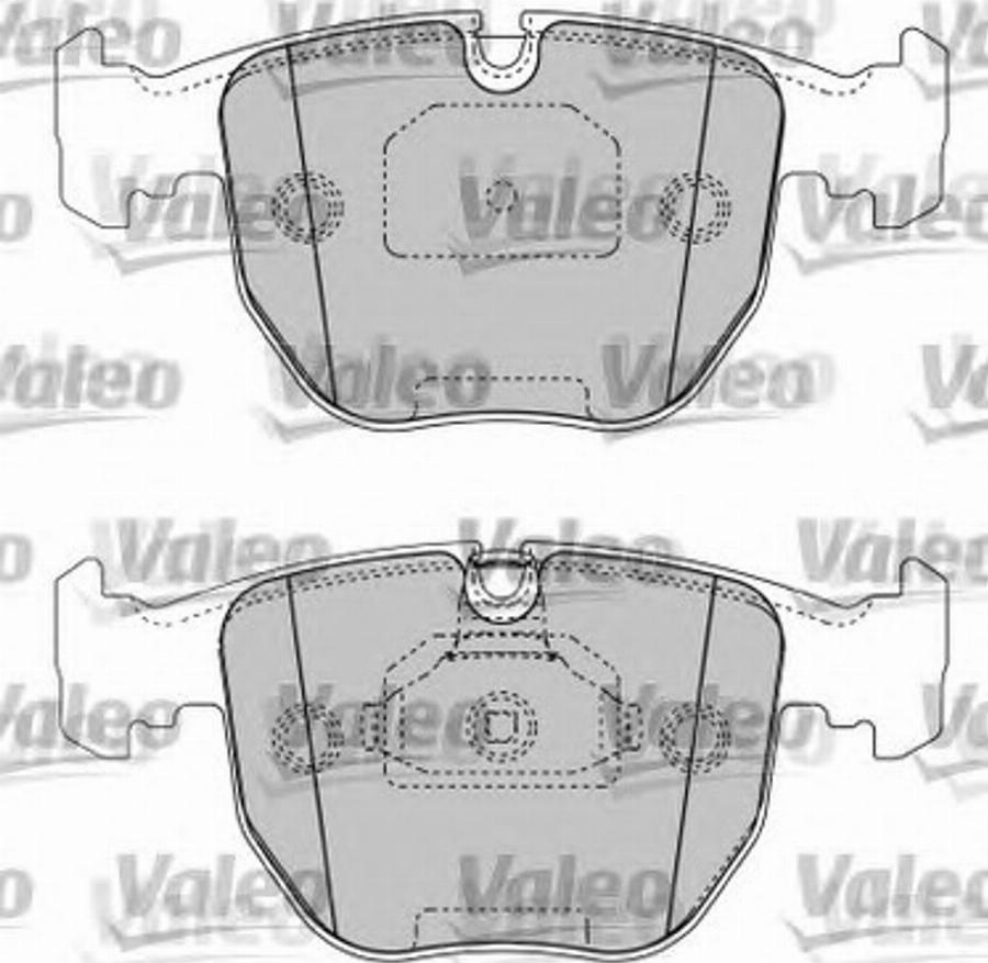 Valeo 597231 - Kit de plaquettes de frein, frein à disque cwaw.fr