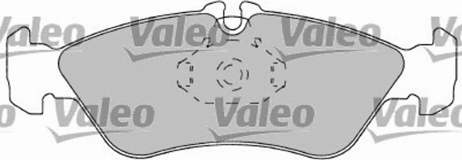 Valeo 597233 - Kit de plaquettes de frein, frein à disque cwaw.fr