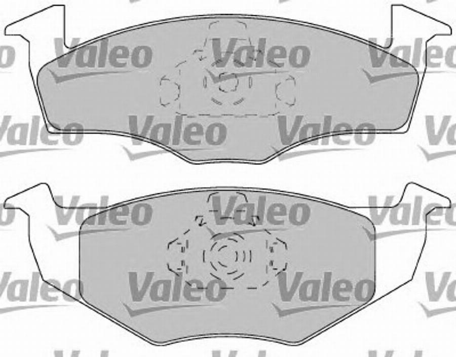 Valeo 597220 - Kit de plaquettes de frein, frein à disque cwaw.fr