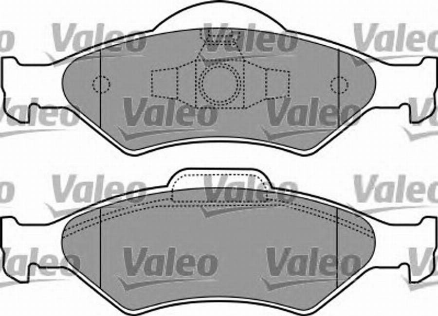 Valeo 597223 - Kit de plaquettes de frein, frein à disque cwaw.fr