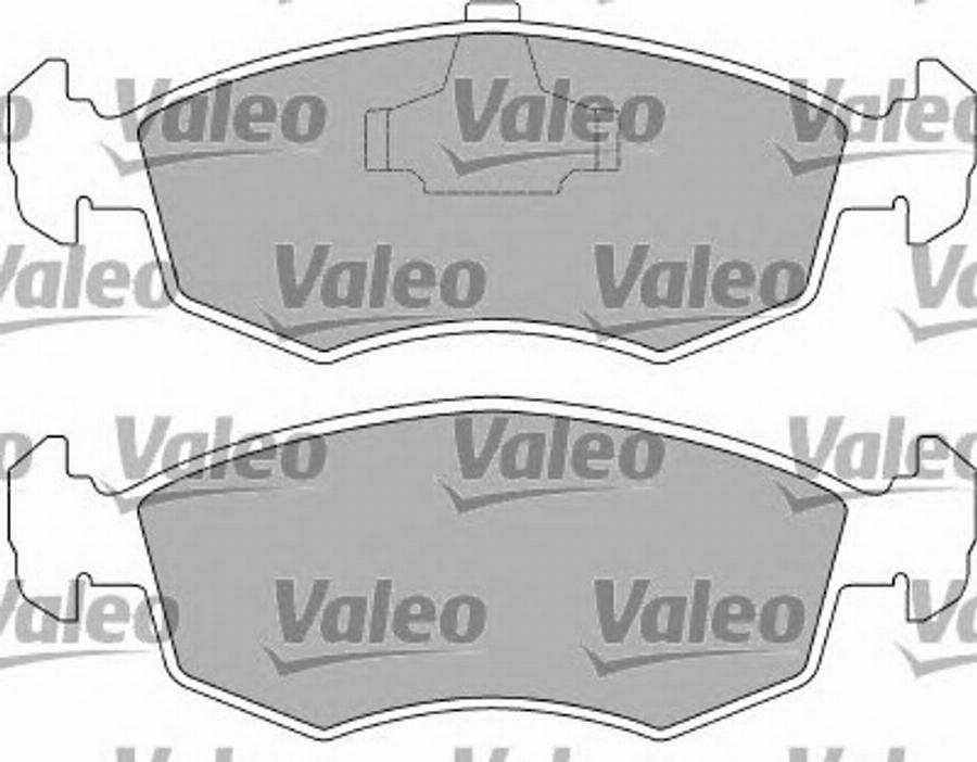 Valeo 597272 - Kit de plaquettes de frein, frein à disque cwaw.fr