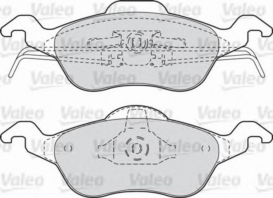 Valeo 540944 - Kit de plaquettes de frein, frein à disque cwaw.fr