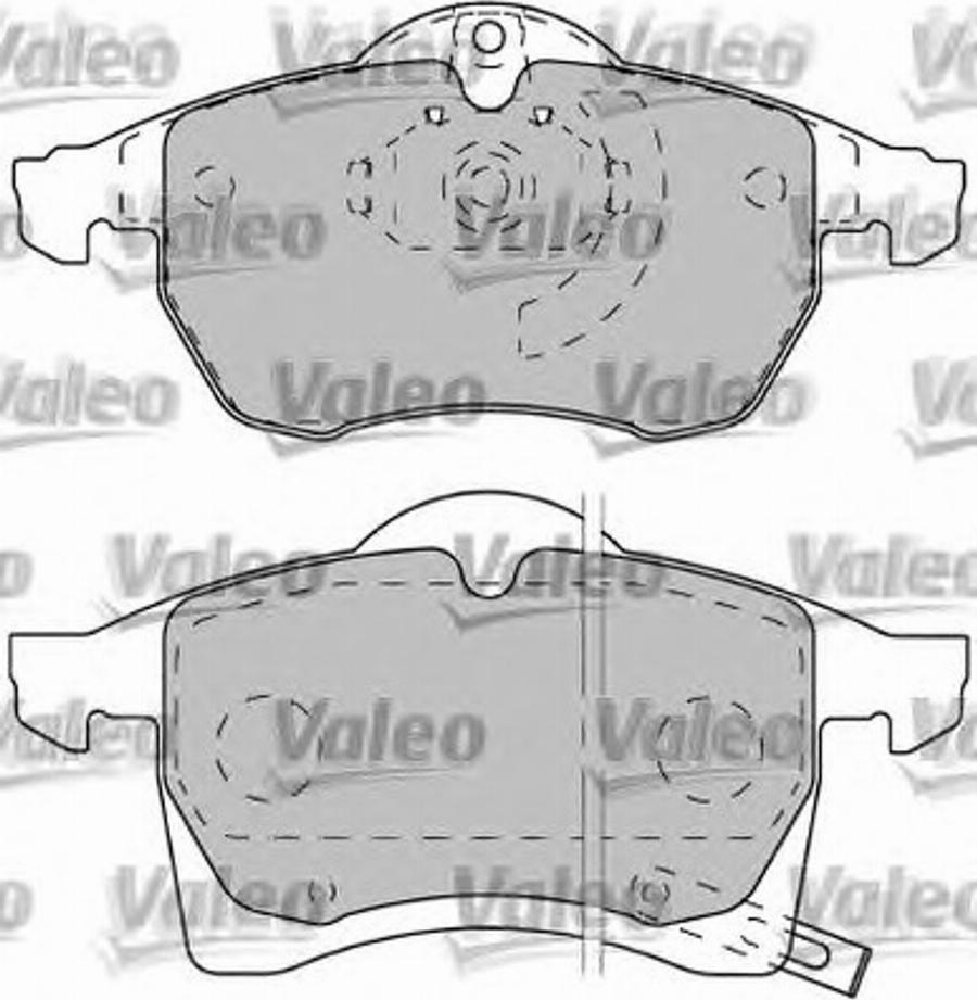 Valeo 540945 - Kit de plaquettes de frein, frein à disque cwaw.fr