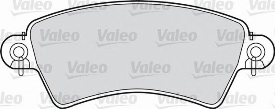 Valeo 540946 - Kit de plaquettes de frein, frein à disque cwaw.fr