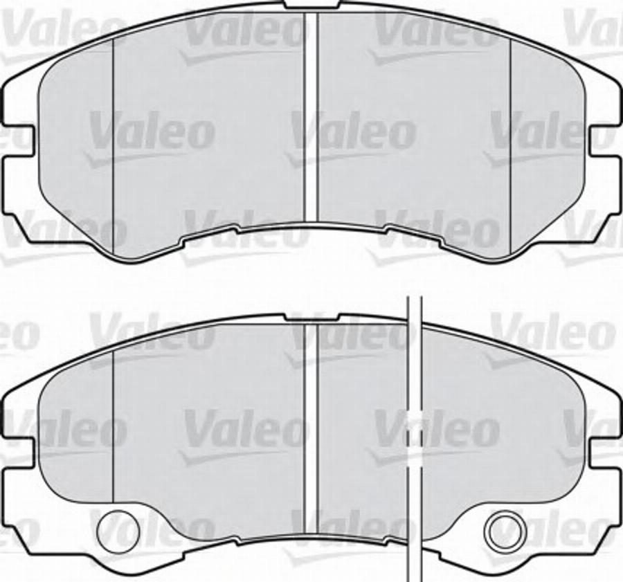 Valeo 540940 - Kit de plaquettes de frein, frein à disque cwaw.fr