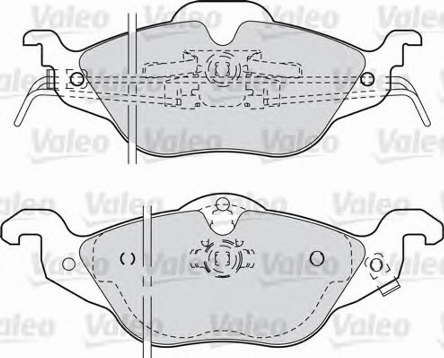 Valeo 540941 - Kit de plaquettes de frein, frein à disque cwaw.fr