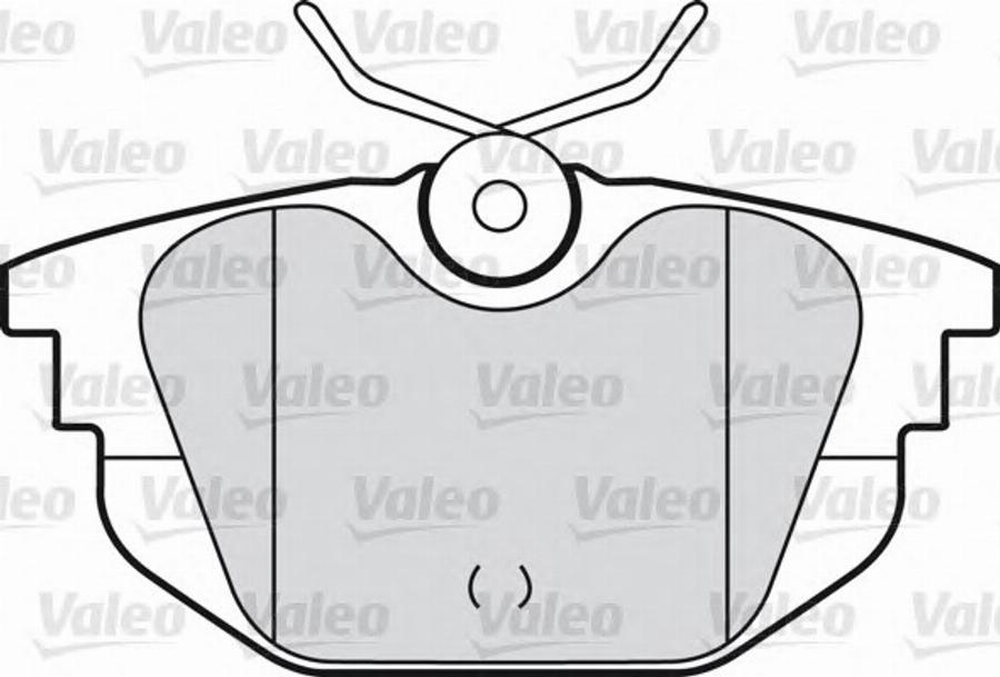 Valeo 540968 - Kit de plaquettes de frein, frein à disque cwaw.fr