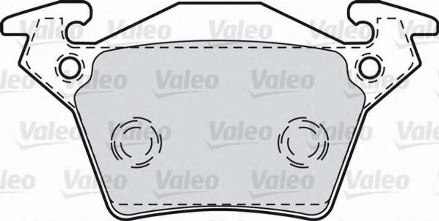 Valeo 540938 - Kit de plaquettes de frein, frein à disque cwaw.fr