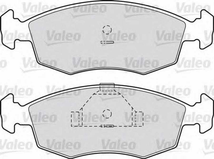 Valeo 540976 - Kit de plaquettes de frein, frein à disque cwaw.fr