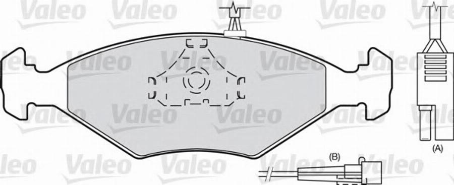 Valeo 540 499 - Kit de plaquettes de frein, frein à disque cwaw.fr