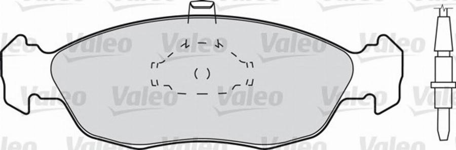 Valeo 540 492 - Kit de plaquettes de frein, frein à disque cwaw.fr