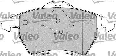 Valeo 598401 - Kit de plaquettes de frein, frein à disque cwaw.fr