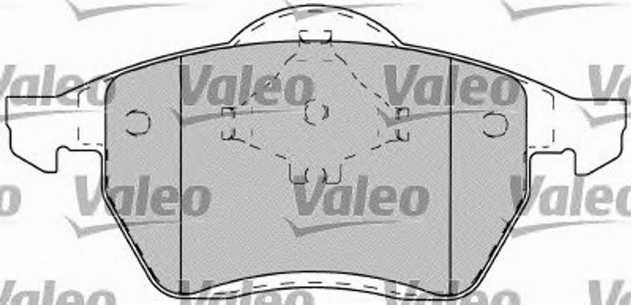 Valeo 540 497 - Kit de plaquettes de frein, frein à disque cwaw.fr