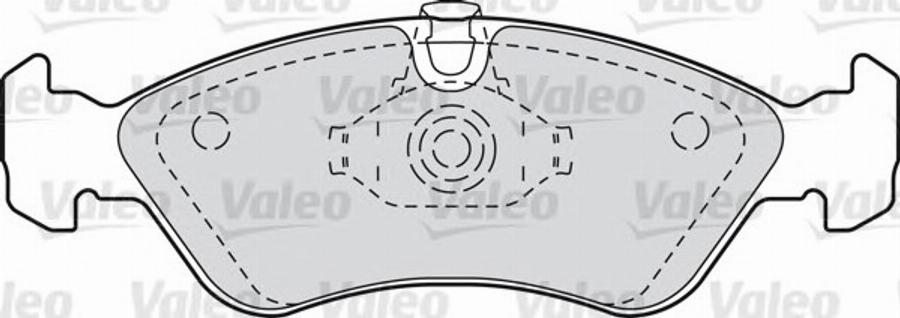 Valeo 540 449 - Kit de plaquettes de frein, frein à disque cwaw.fr