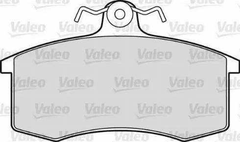 Valeo 598136 - Kit de plaquettes de frein, frein à disque cwaw.fr