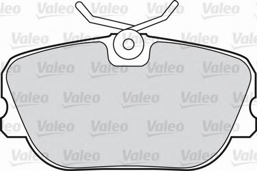 Valeo 551 011 - Kit de plaquettes de frein, frein à disque cwaw.fr