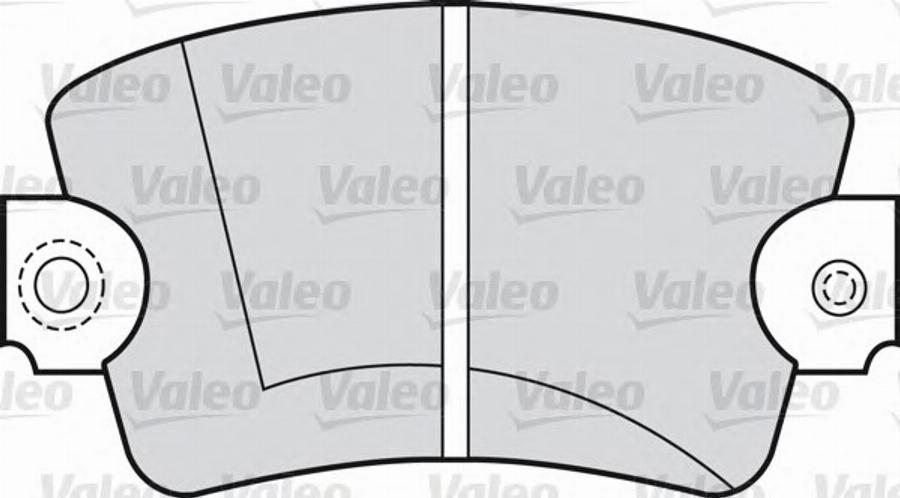 Valeo 540418 - Kit de plaquettes de frein, frein à disque cwaw.fr