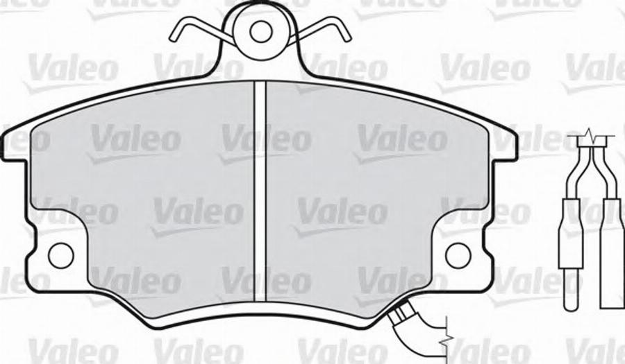 Valeo 540 483 - Kit de plaquettes de frein, frein à disque cwaw.fr