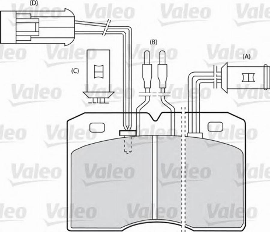 Valeo 540 435 - Kit de plaquettes de frein, frein à disque cwaw.fr