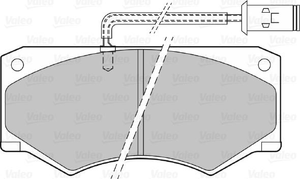 Valeo 540436 - Kit de plaquettes de frein, frein à disque cwaw.fr