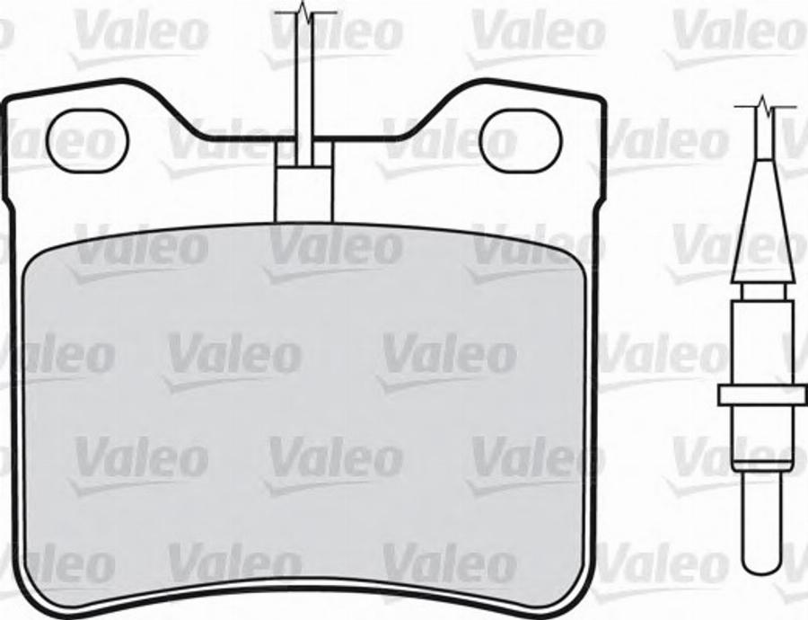 Valeo 540 429 - Kit de plaquettes de frein, frein à disque cwaw.fr