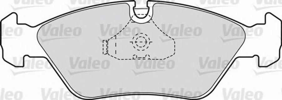 Valeo 540424 - Kit de plaquettes de frein, frein à disque cwaw.fr