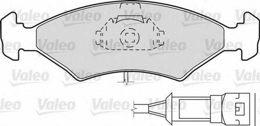 Valeo 540 422 - Kit de plaquettes de frein, frein à disque cwaw.fr