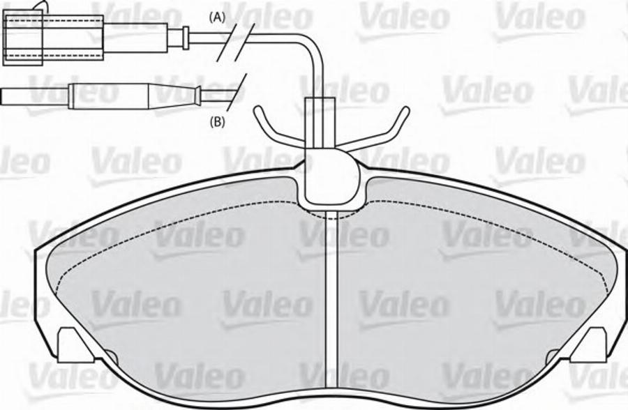 Valeo 540 548 - Kit de plaquettes de frein, frein à disque cwaw.fr