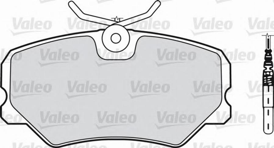 Valeo 540542 - Kit de plaquettes de frein, frein à disque cwaw.fr