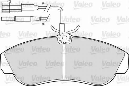 Valeo 540547 - Kit de plaquettes de frein, frein à disque cwaw.fr