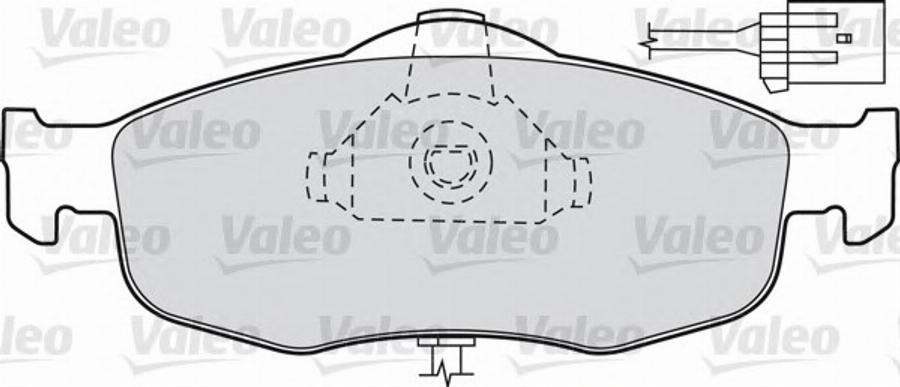 Valeo 540 555 - Kit de plaquettes de frein, frein à disque cwaw.fr