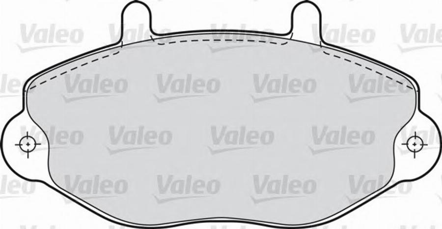 Valeo 540 558 - Kit de plaquettes de frein, frein à disque cwaw.fr