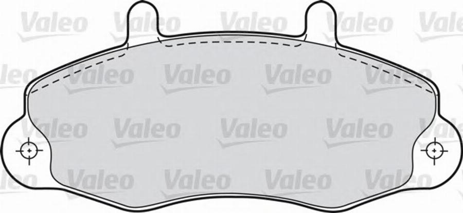 Valeo 540 557 - Kit de plaquettes de frein, frein à disque cwaw.fr