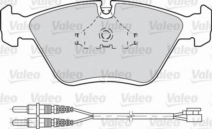 Valeo 540 565 - Kit de plaquettes de frein, frein à disque cwaw.fr