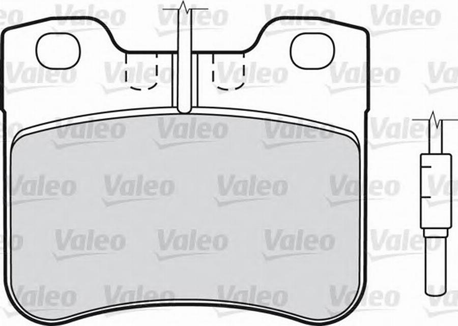 Valeo 540 501 - Kit de plaquettes de frein, frein à disque cwaw.fr