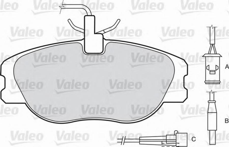 Valeo 540 533 - Kit de plaquettes de frein, frein à disque cwaw.fr