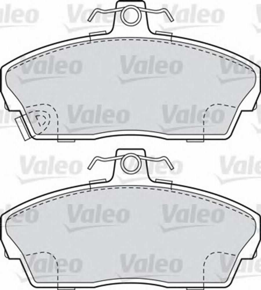 Valeo 540537 - Kit de plaquettes de frein, frein à disque cwaw.fr