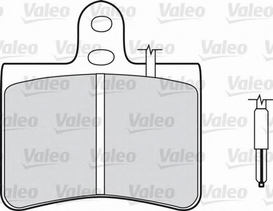 Valeo 540054 - Kit de plaquettes de frein, frein à disque cwaw.fr