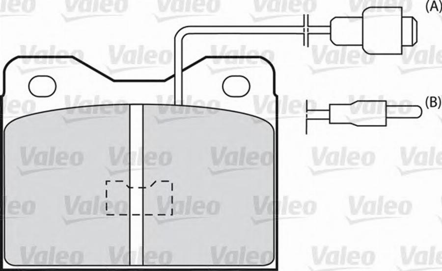 Valeo 540038 - Kit de plaquettes de frein, frein à disque cwaw.fr