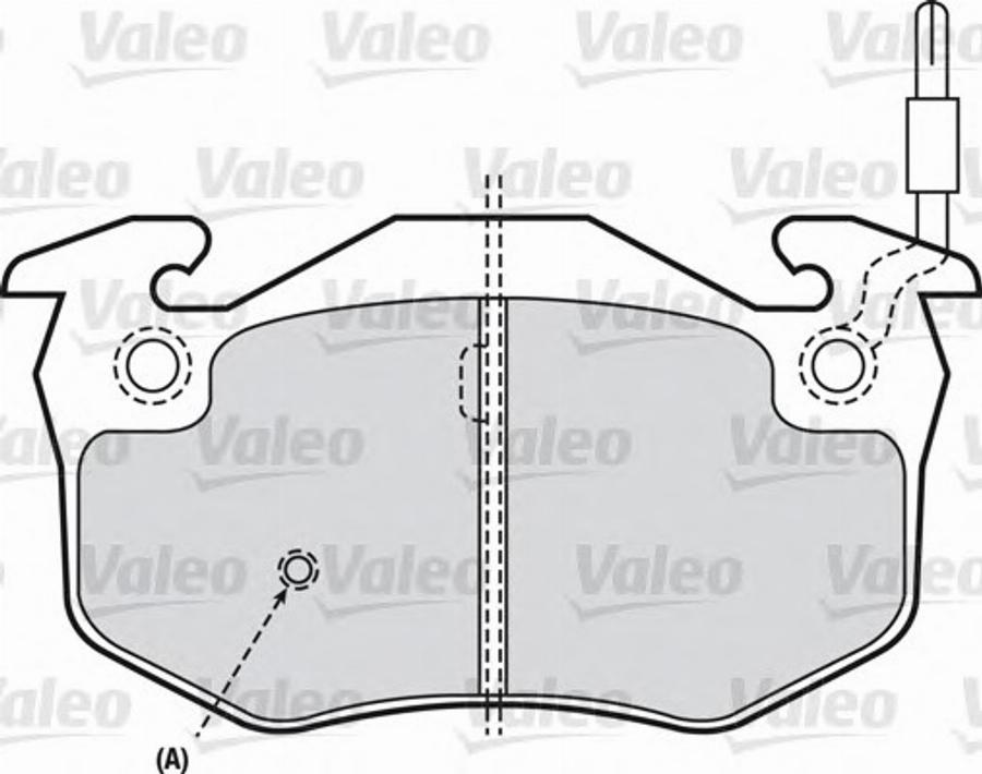 Valeo 540 420 - Kit de plaquettes de frein, frein à disque cwaw.fr